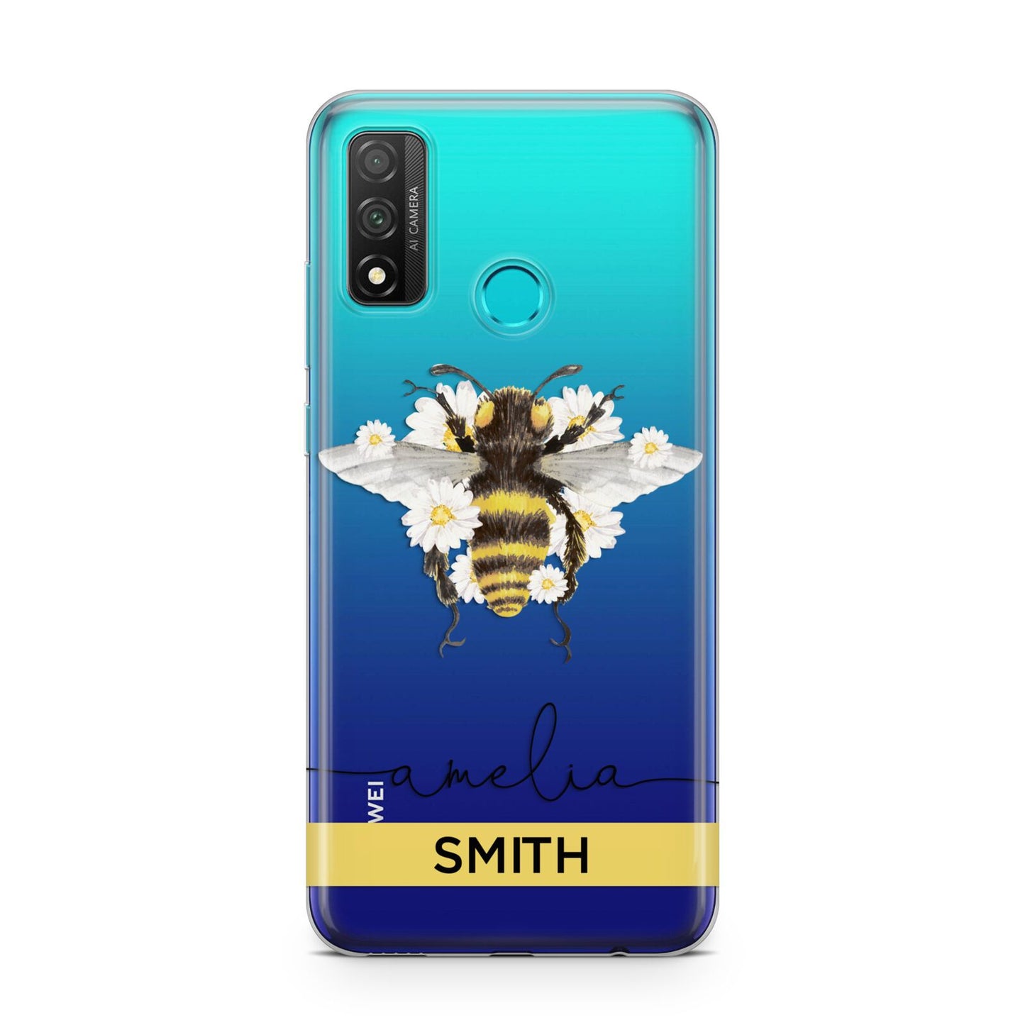 Bees Daisies Personalised Names Huawei P Smart 2020