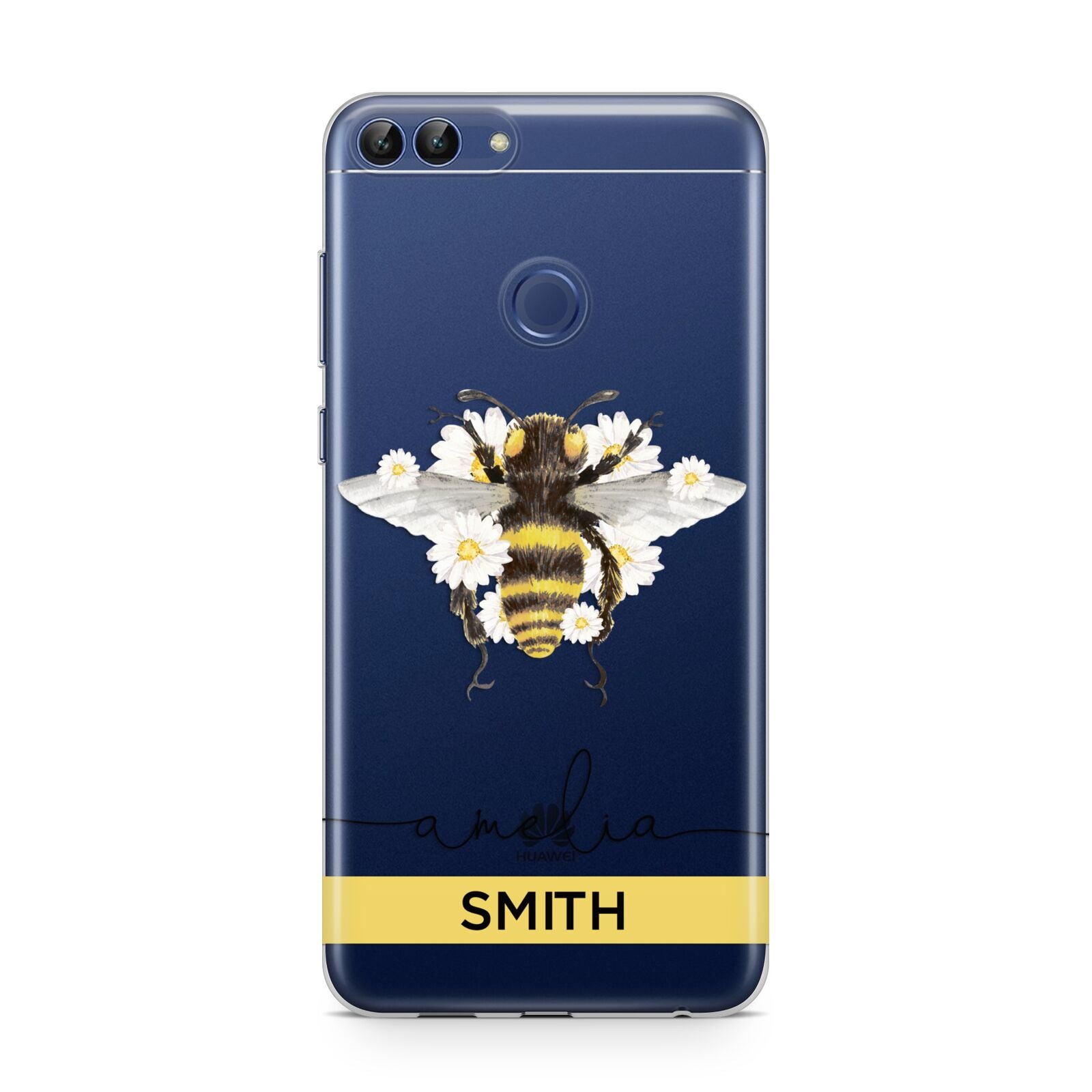 Bees Daisies Personalised Names Huawei P Smart Case