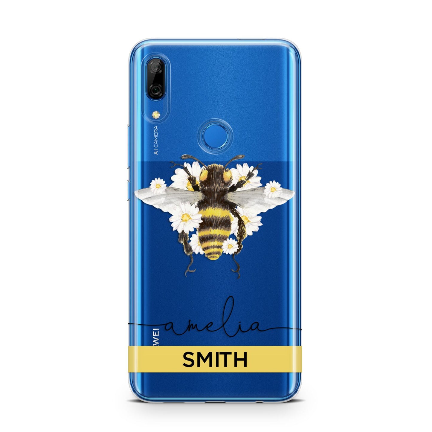 Bees Daisies Personalised Names Huawei P Smart Z