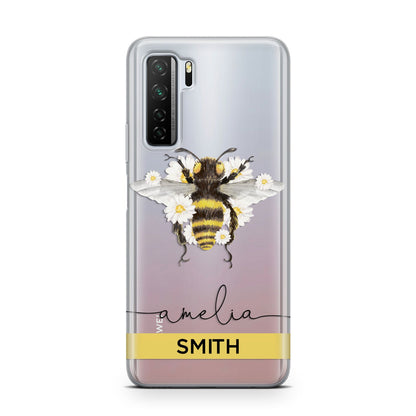 Bees Daisies Personalised Names Huawei P40 Lite 5G Phone Case