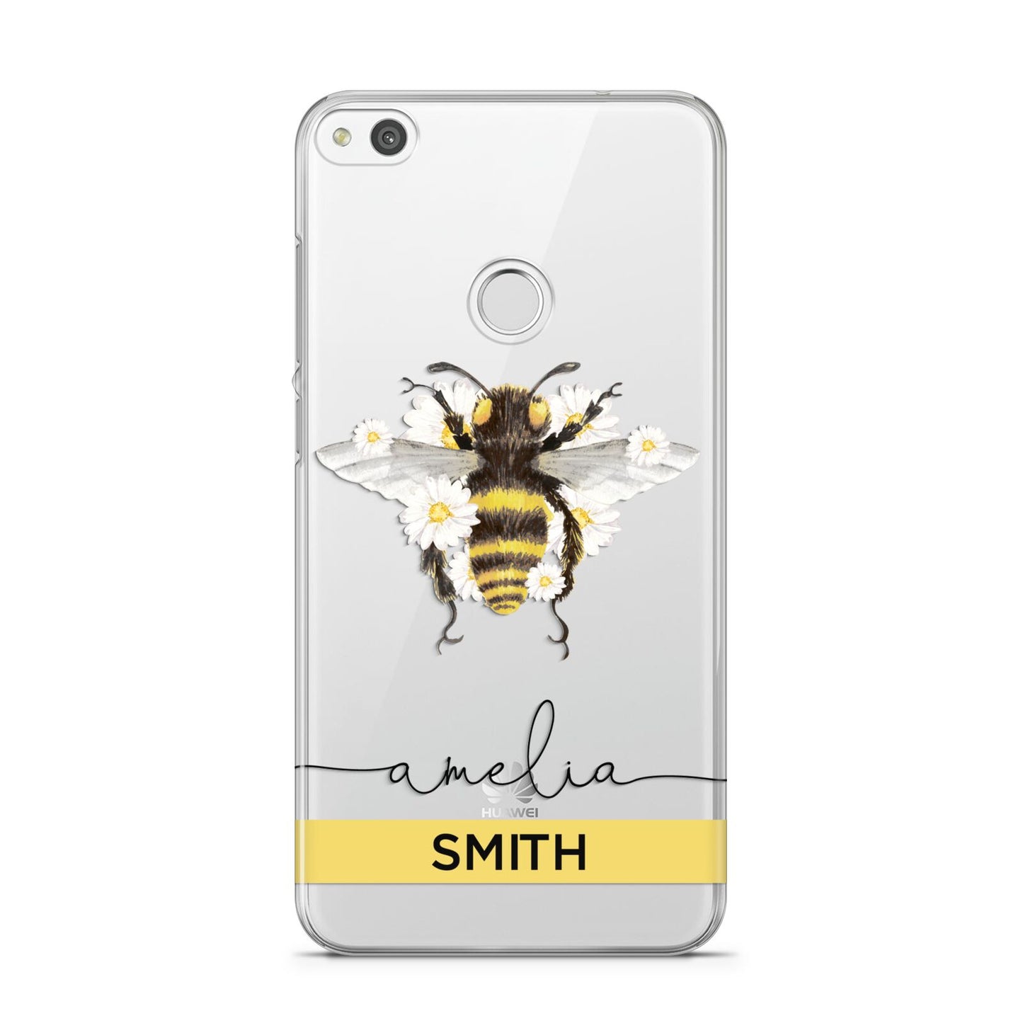 Bees Daisies Personalised Names Huawei P8 Lite Case