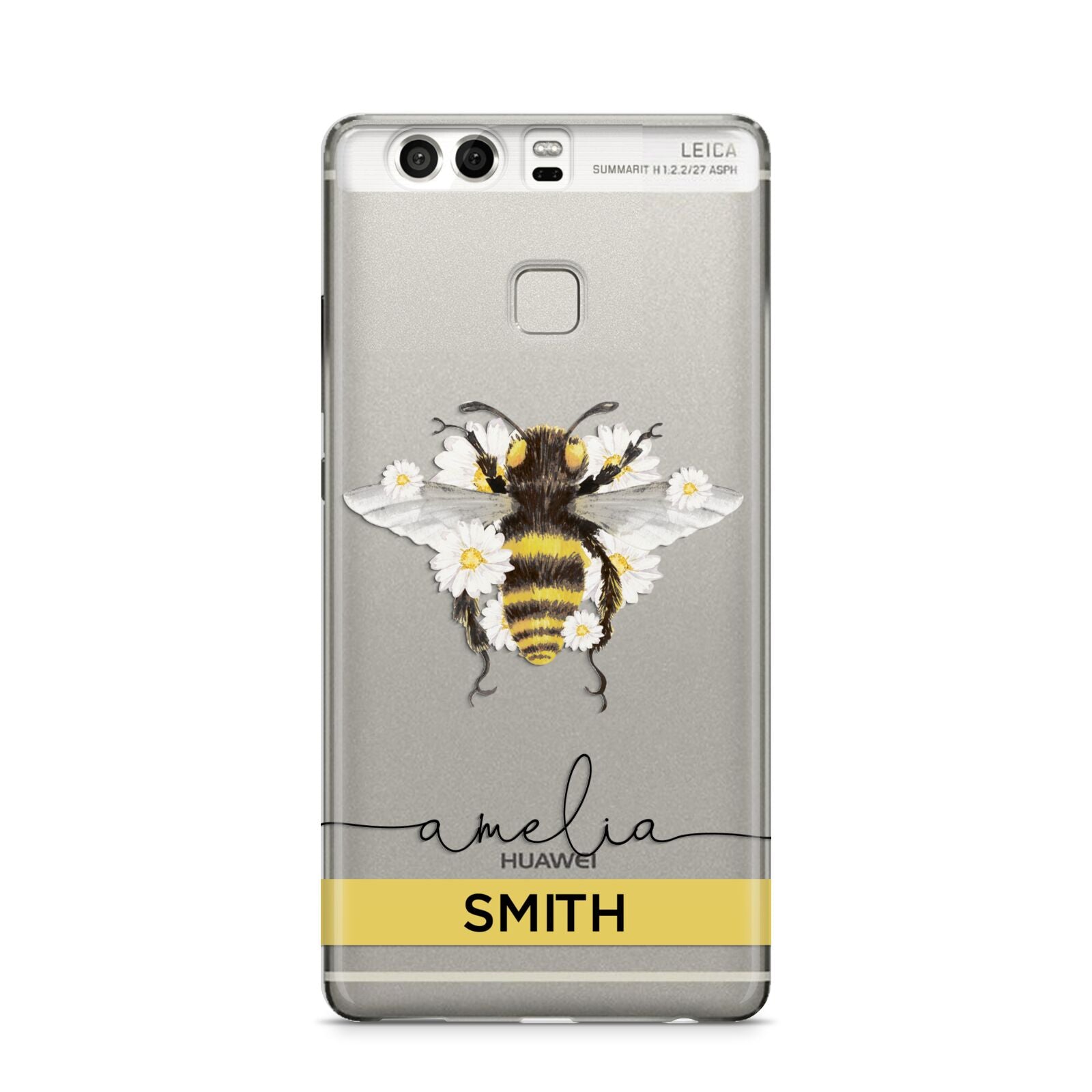 Bees Daisies Personalised Names Huawei P9 Case