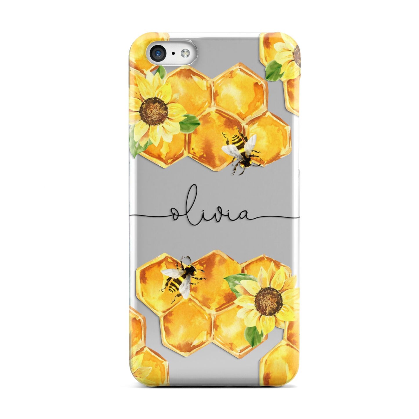 Bees Honeycomb Personalised Name Apple iPhone 5c Case