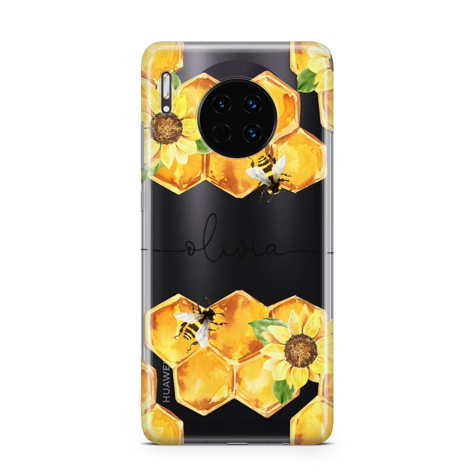 Bees Honeycomb Personalised Name Huawei Mate 30