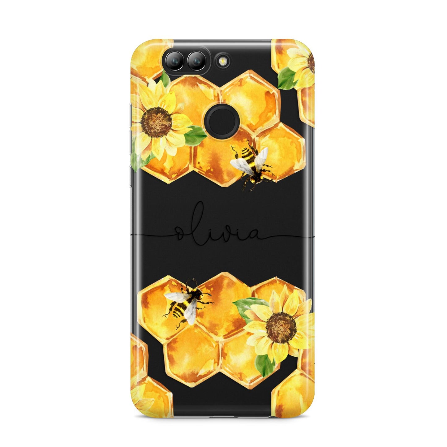 Bees Honeycomb Personalised Name Huawei Nova 2s Phone Case