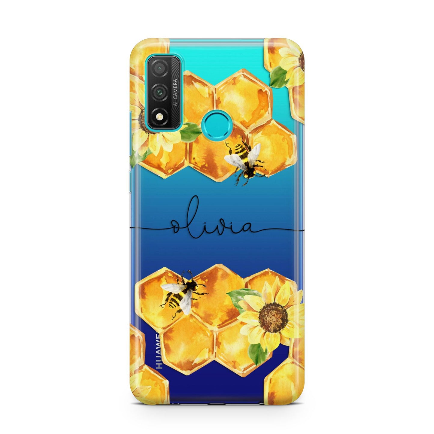 Bees Honeycomb Personalised Name Huawei P Smart 2020