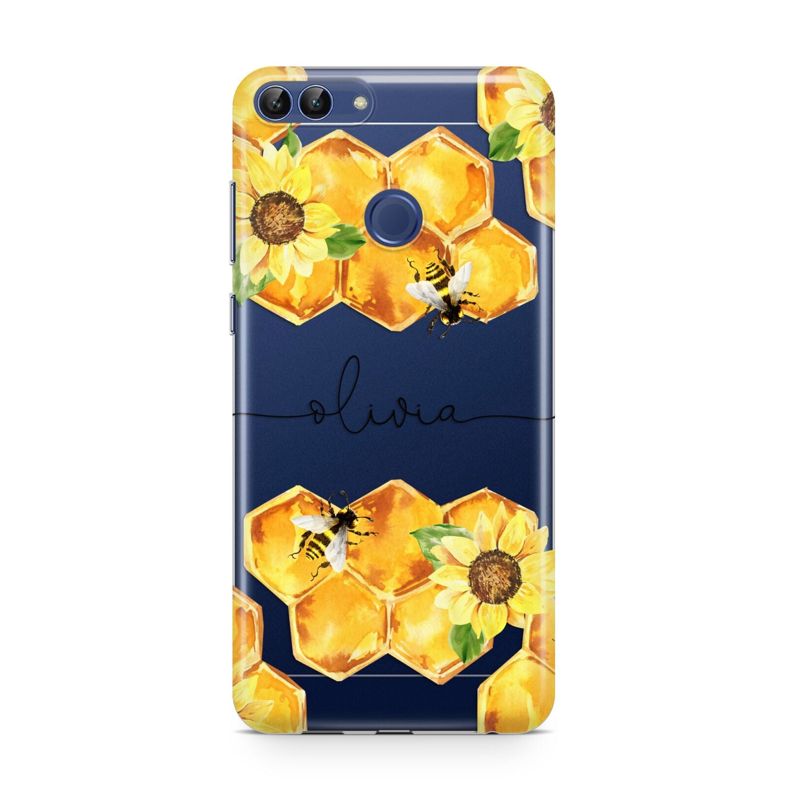 Bees Honeycomb Personalised Name Huawei P Smart Case