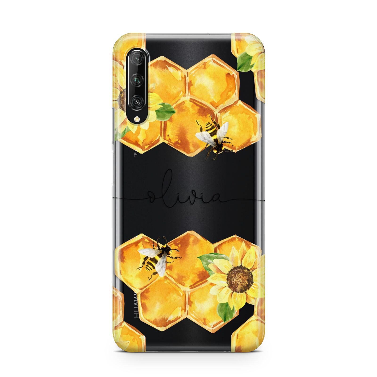 Bees Honeycomb Personalised Name Huawei P Smart Pro 2019