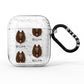 Belgian Groenendael Icon with Name AirPods Glitter Case