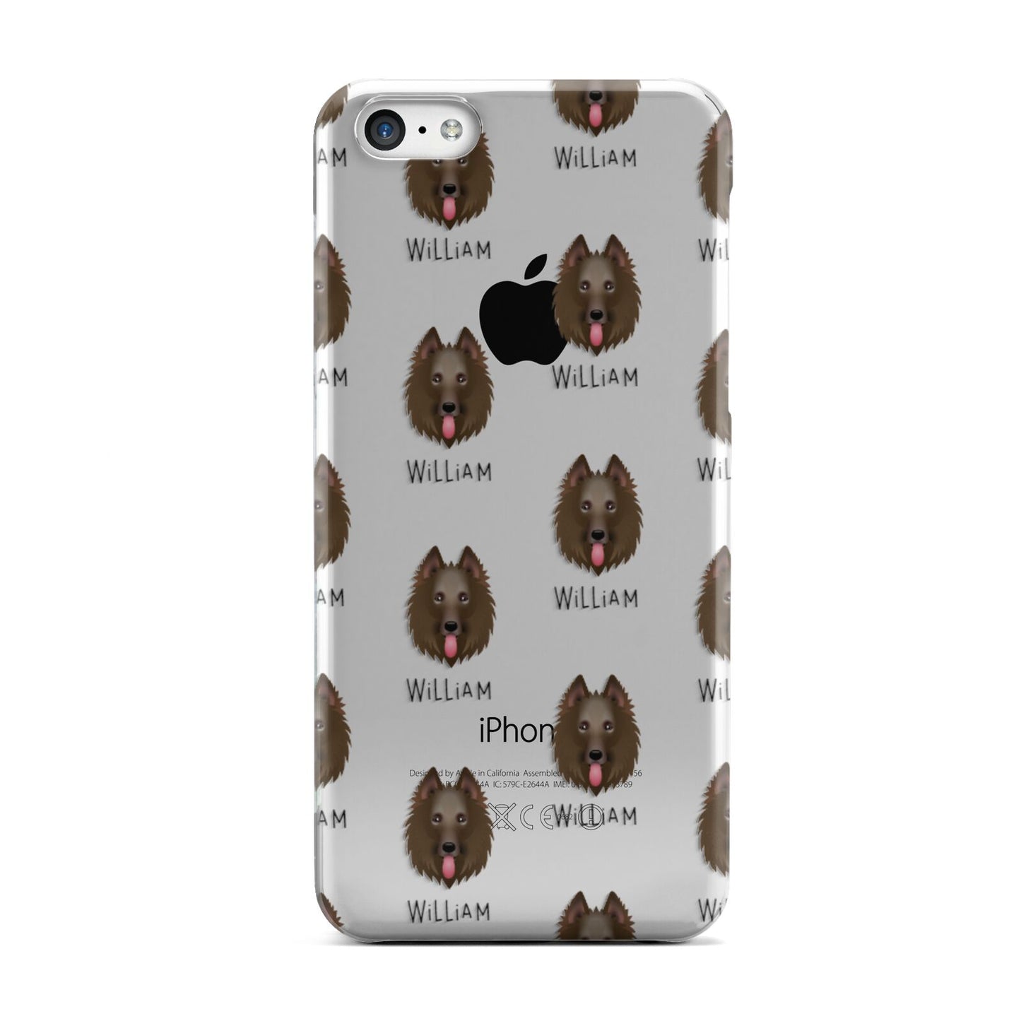 Belgian Groenendael Icon with Name Apple iPhone 5c Case