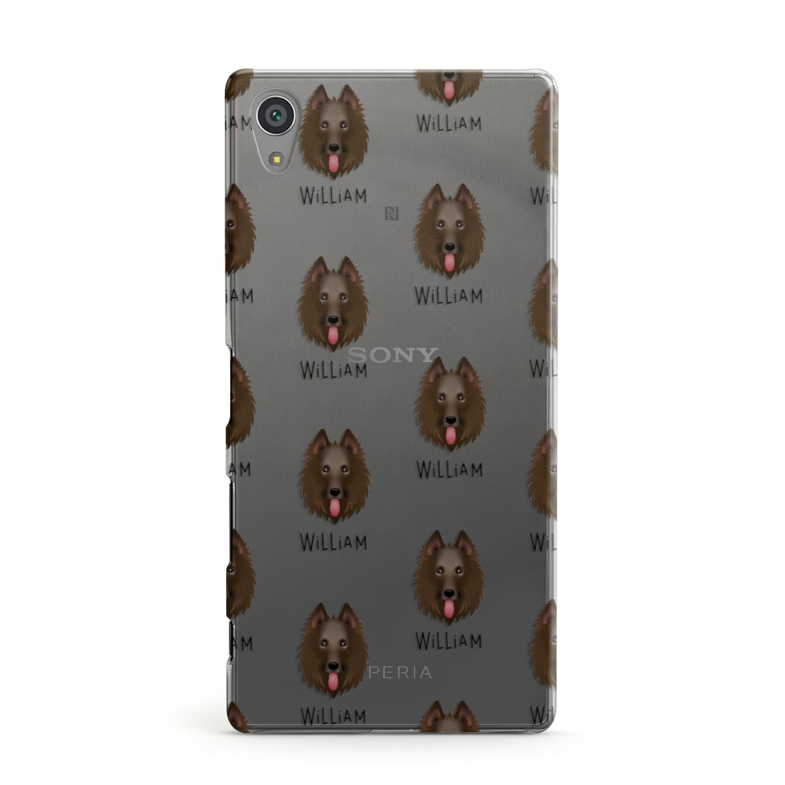 Belgian Groenendael Icon with Name Sony Xperia Case