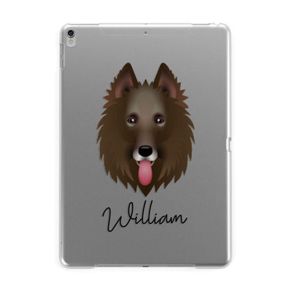 Belgian Groenendael Personalised Apple iPad Silver Case