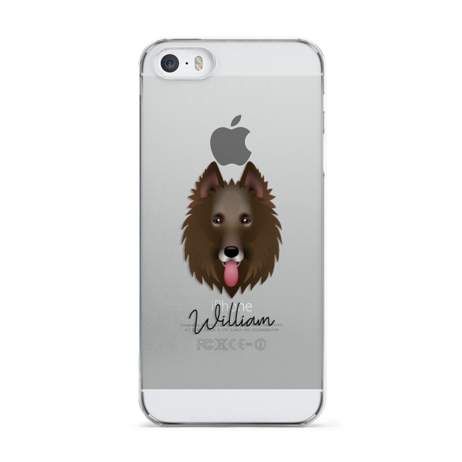 Belgian Groenendael Personalised Apple iPhone 5 Case