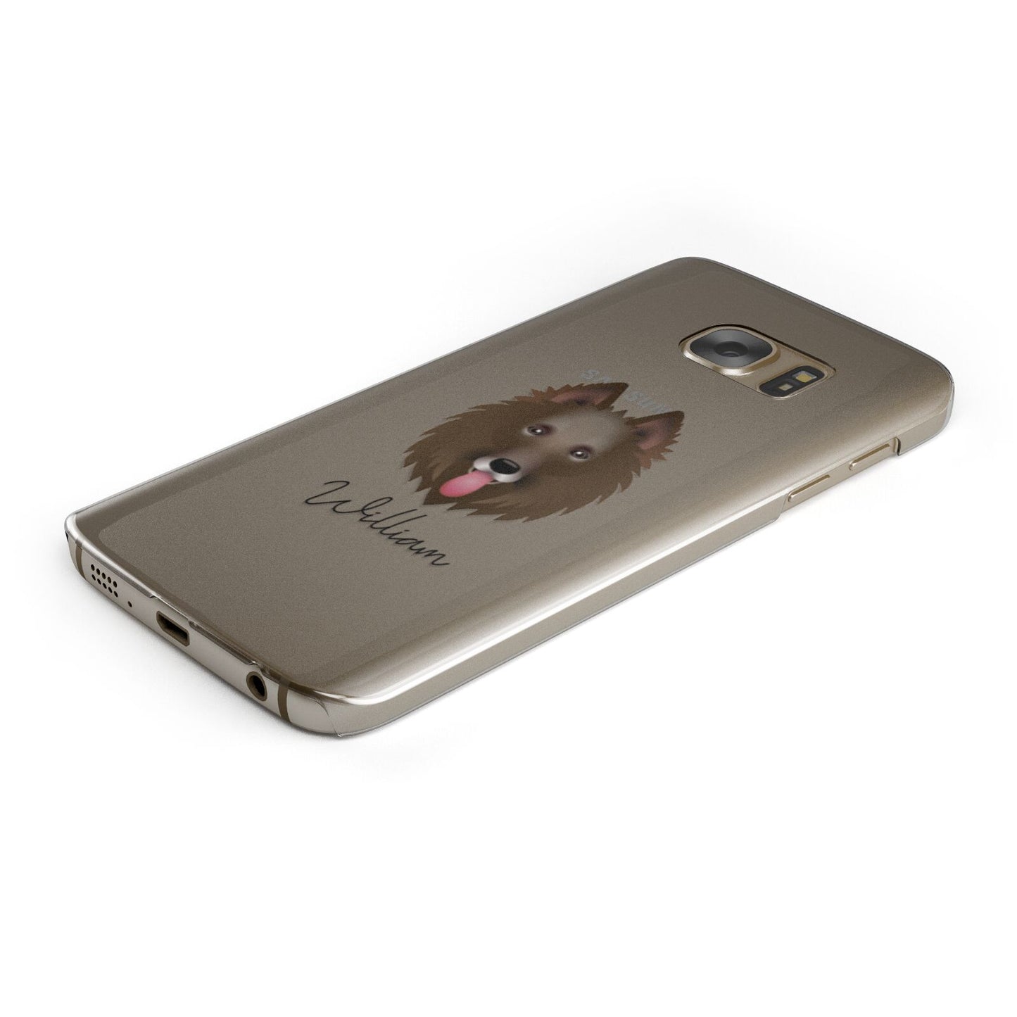 Belgian Groenendael Personalised Samsung Galaxy Case Bottom Cutout