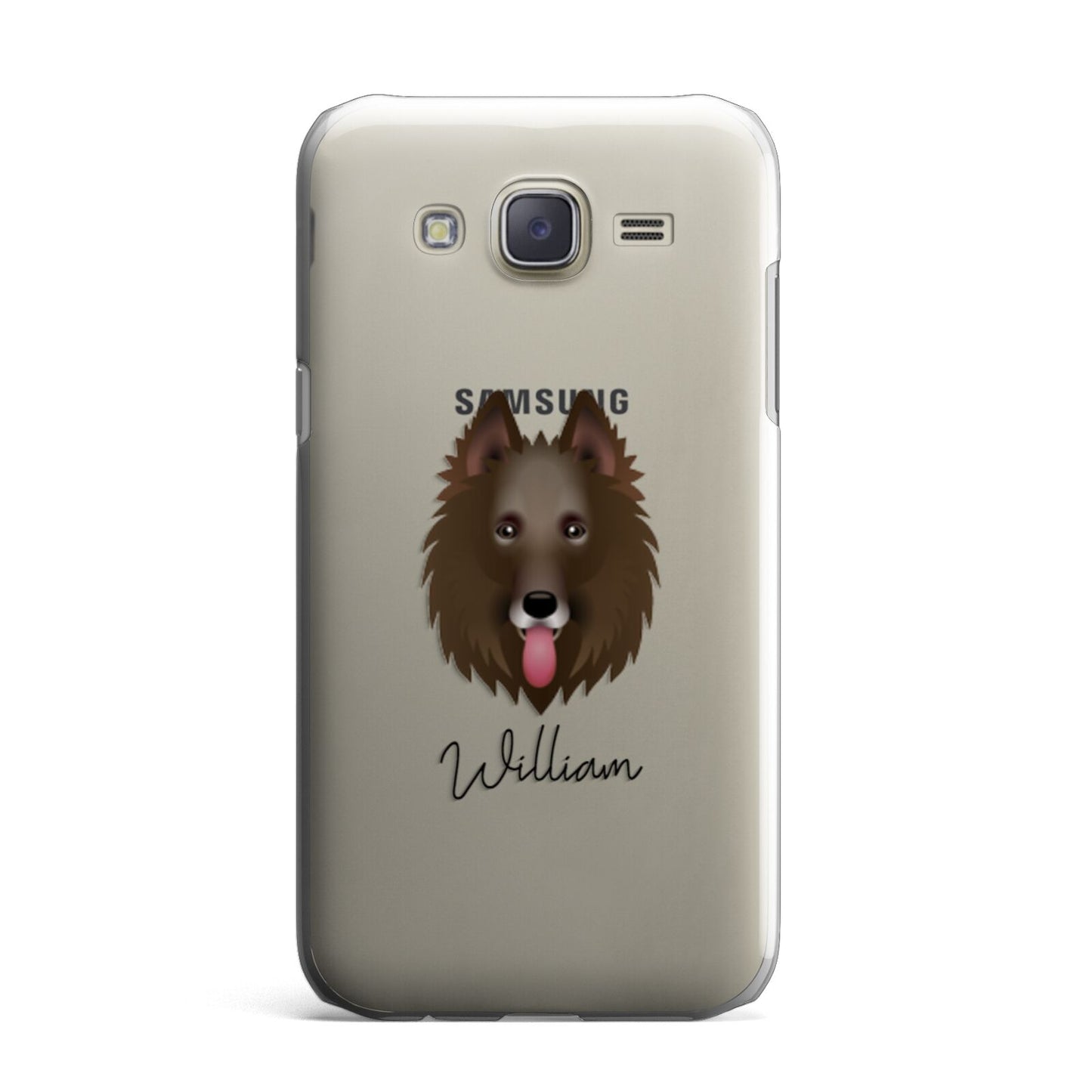 Belgian Groenendael Personalised Samsung Galaxy J7 Case