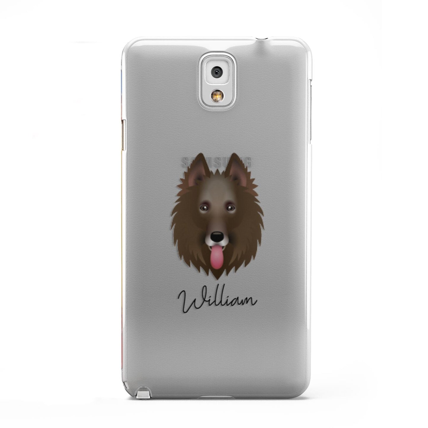 Belgian Groenendael Personalised Samsung Galaxy Note 3 Case