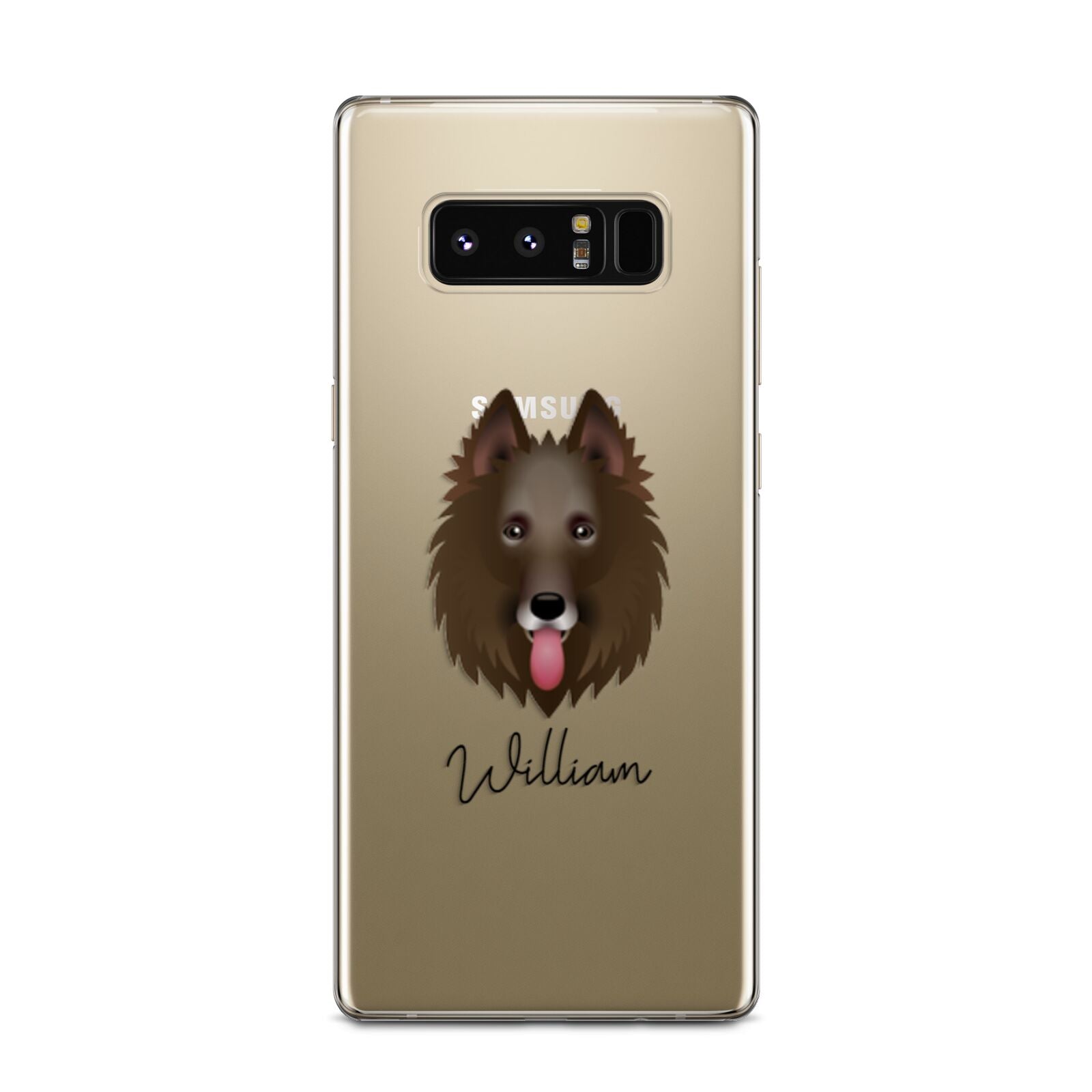 Belgian Groenendael Personalised Samsung Galaxy Note 8 Case