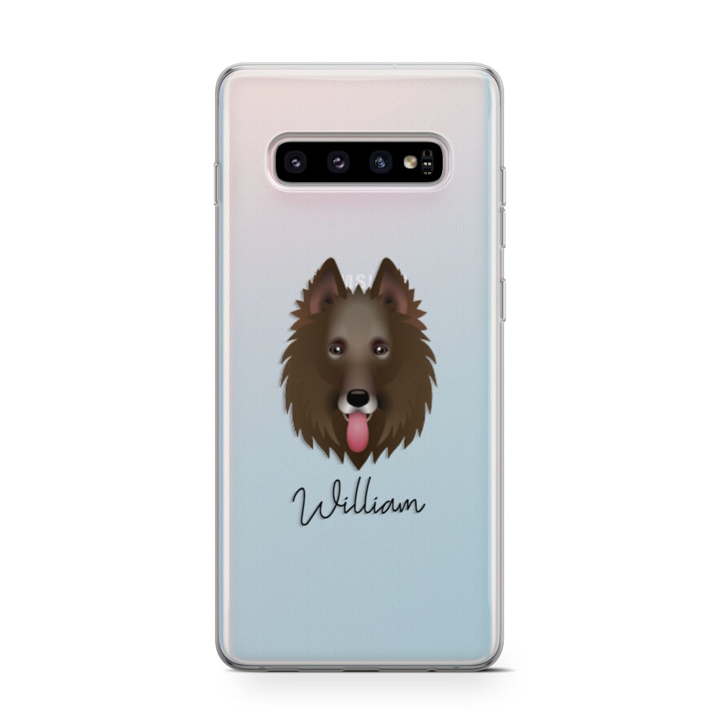 Belgian Groenendael Personalised Samsung Galaxy S10 Case