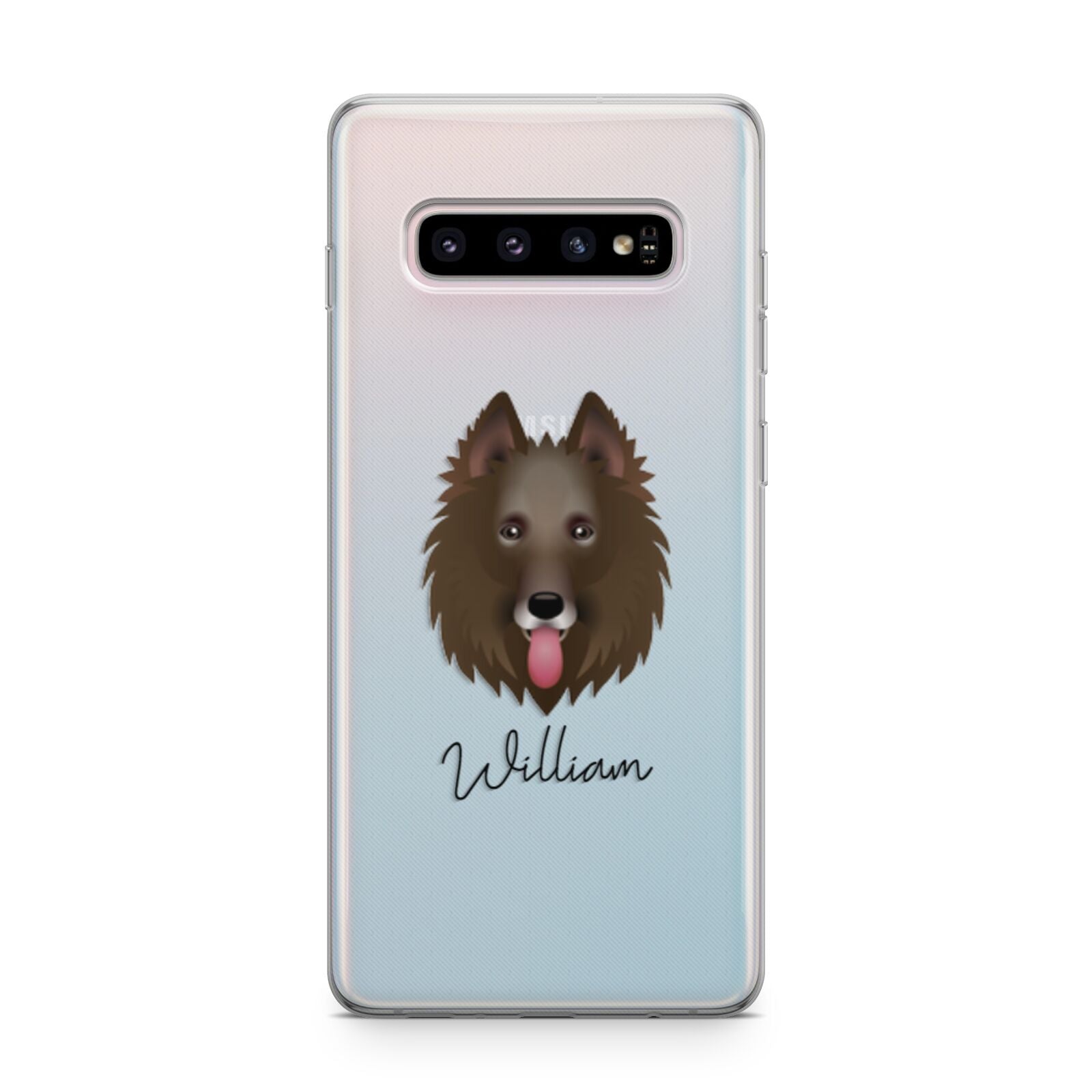 Belgian Groenendael Personalised Samsung Galaxy S10 Plus Case