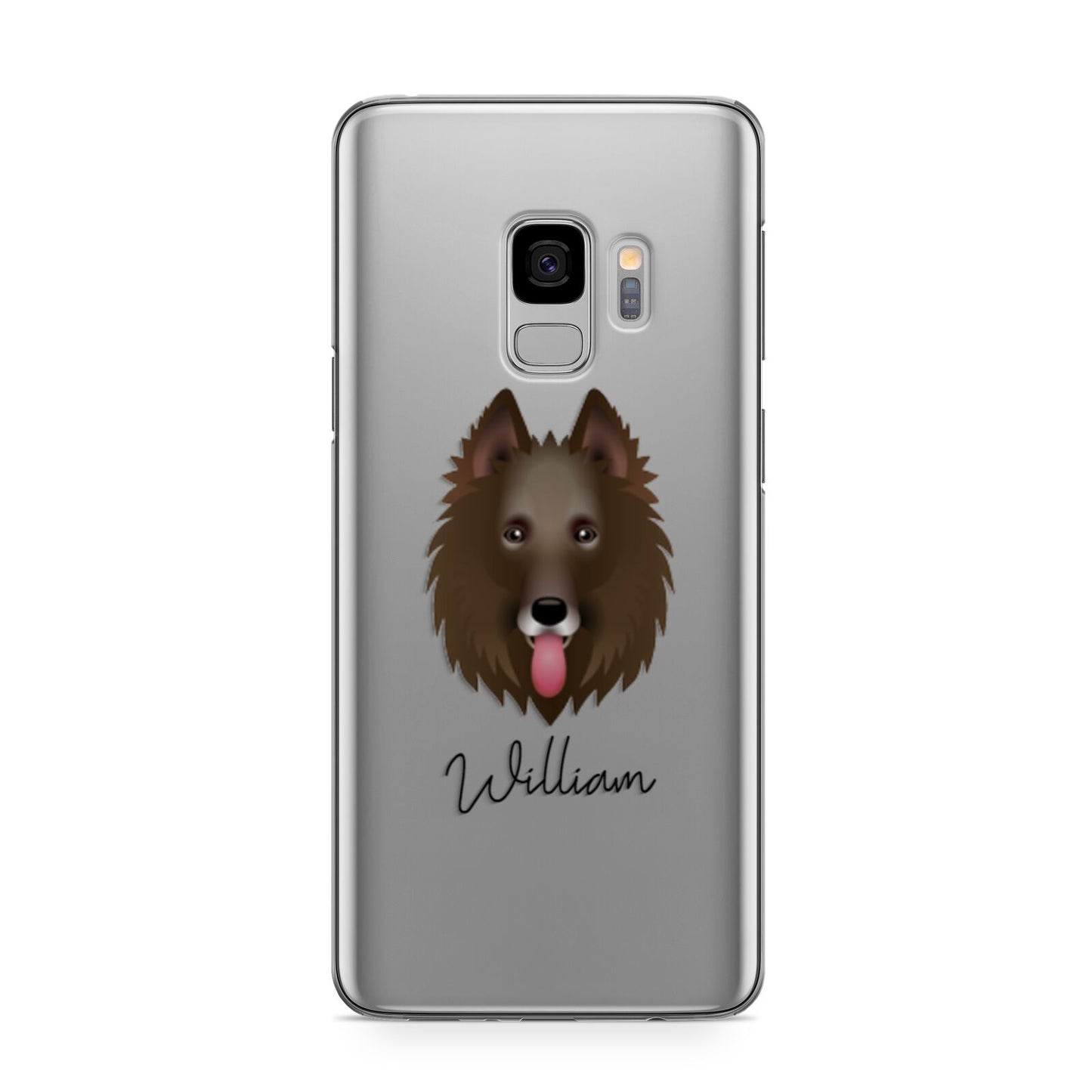 Belgian Groenendael Personalised Samsung Galaxy S9 Case