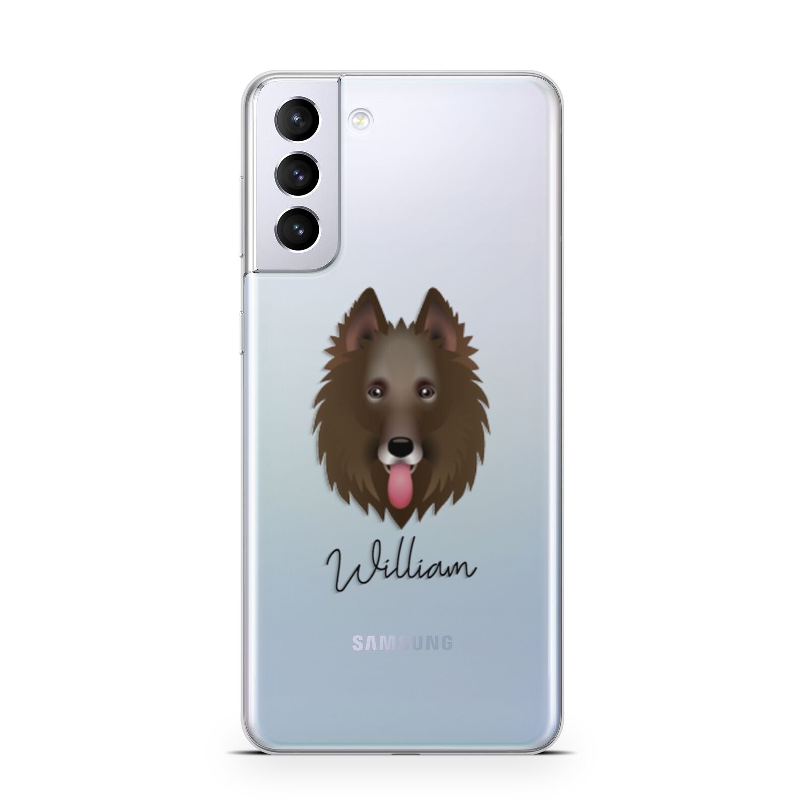 Belgian Groenendael Personalised Samsung S21 Plus Phone Case