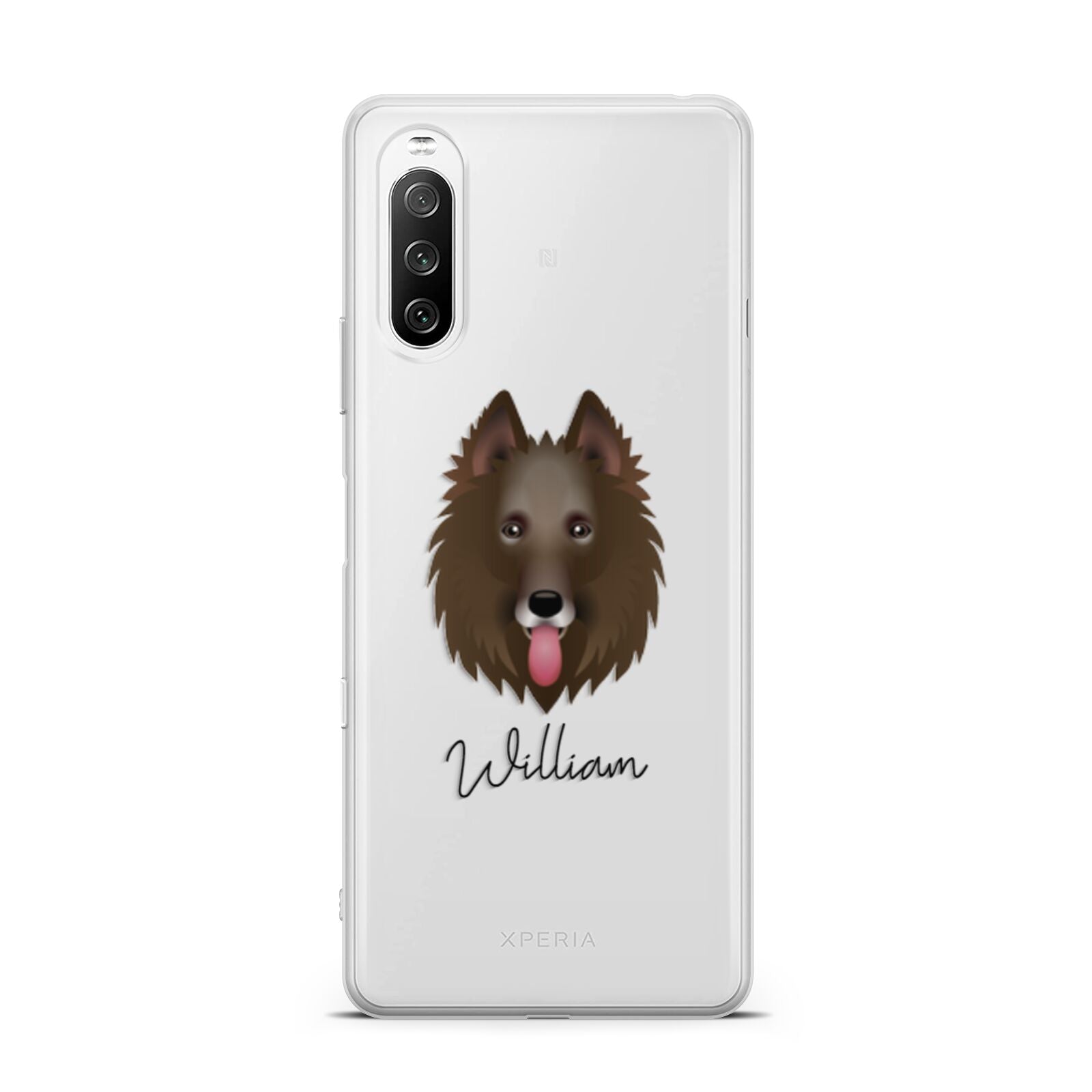 Belgian Groenendael Personalised Sony Xperia 10 III Case