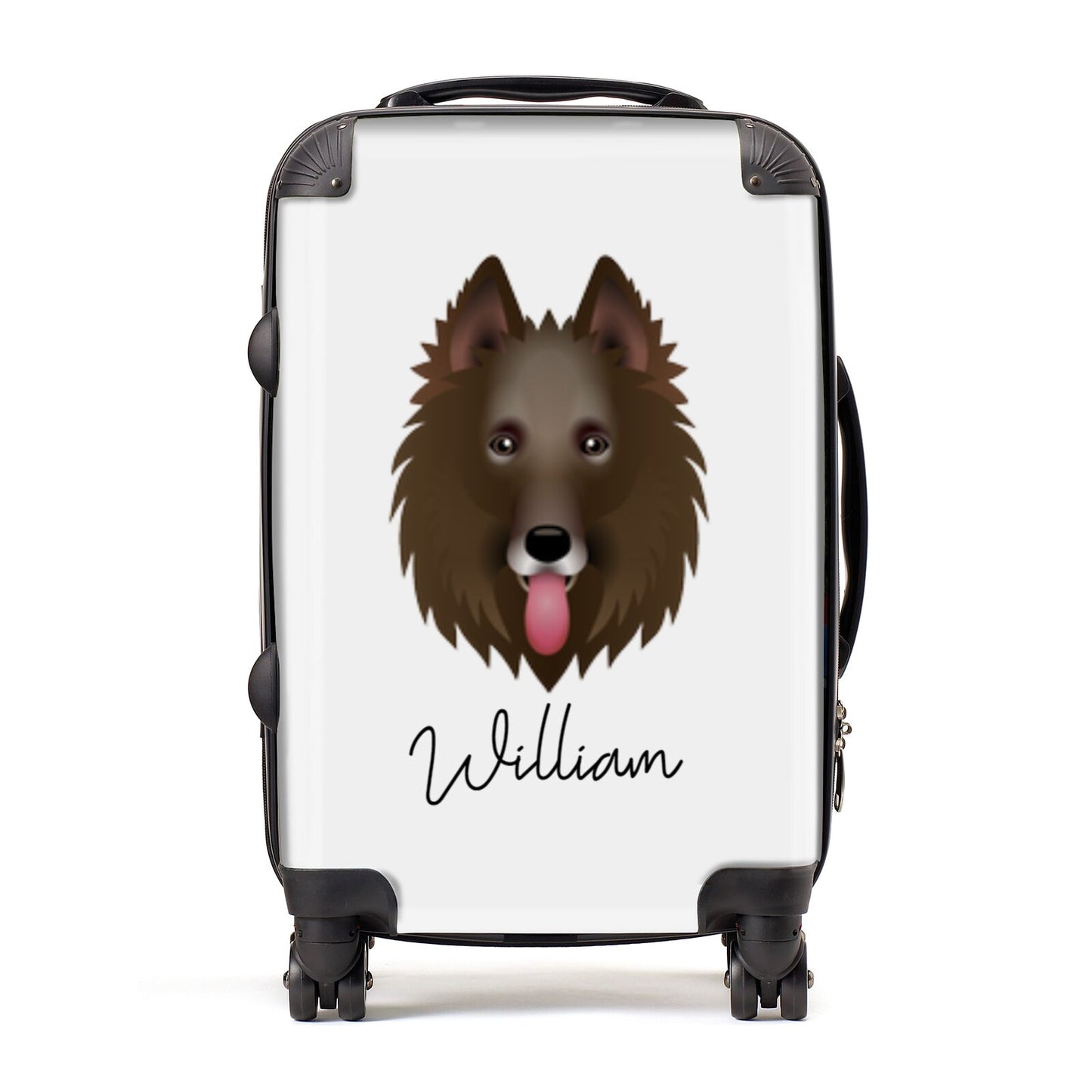 Belgian Groenendael Personalised Suitcase