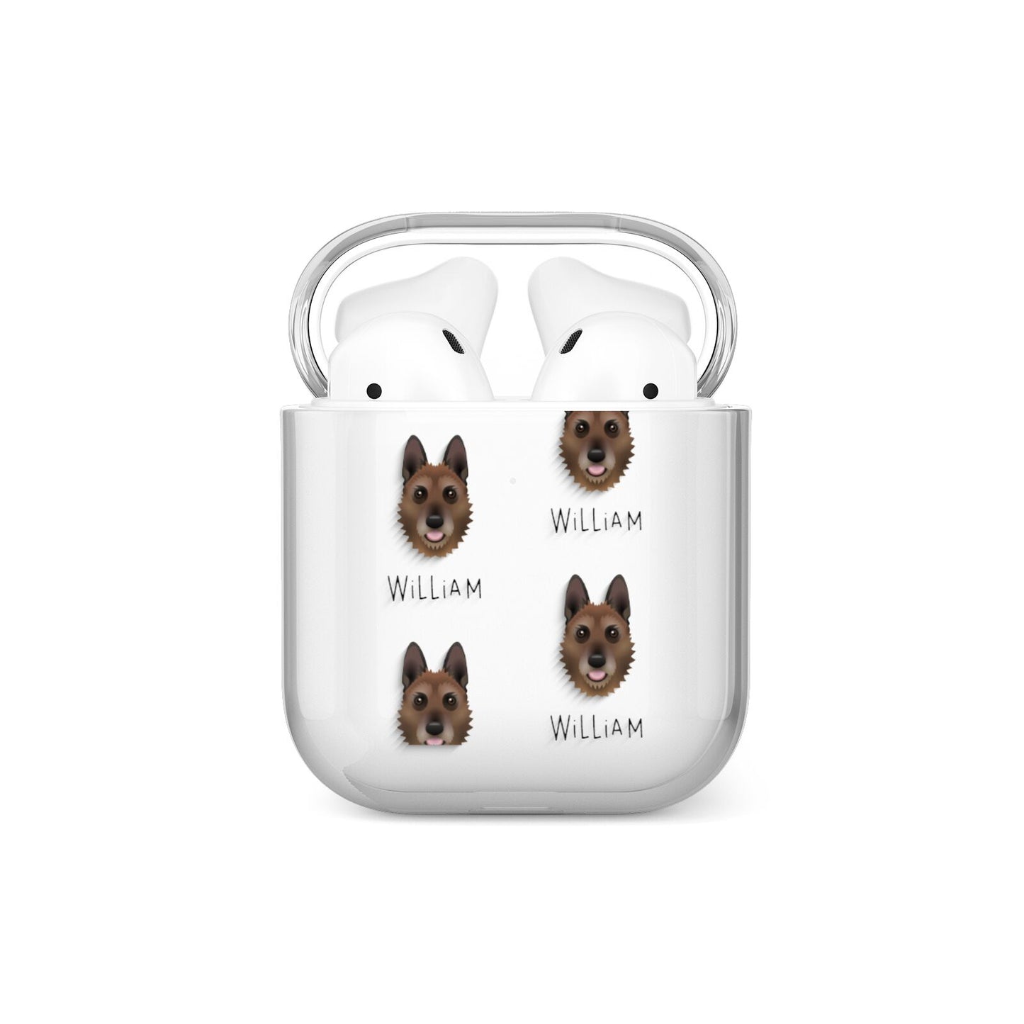 Belgian Laekenois Icon with Name AirPods Case