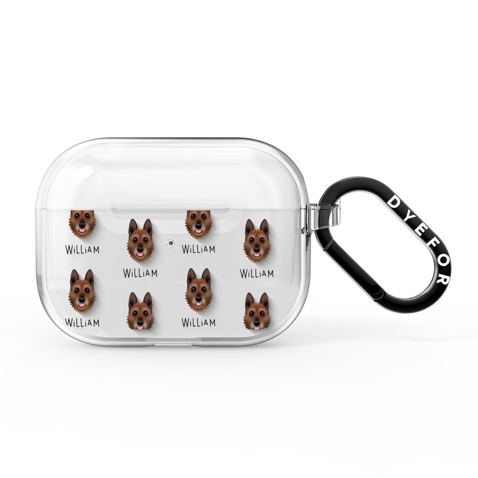 Belgian Laekenois Icon with Name AirPods Pro Clear Case