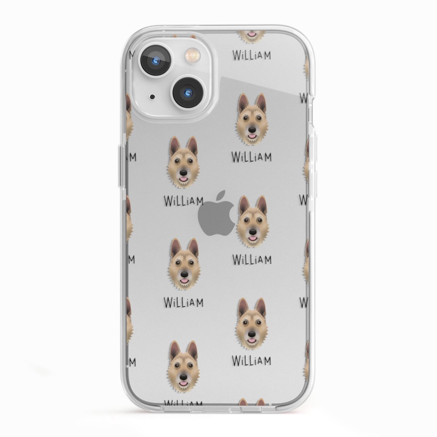 Belgian Laekenois Icon with Name iPhone 13 TPU Impact Case with White Edges