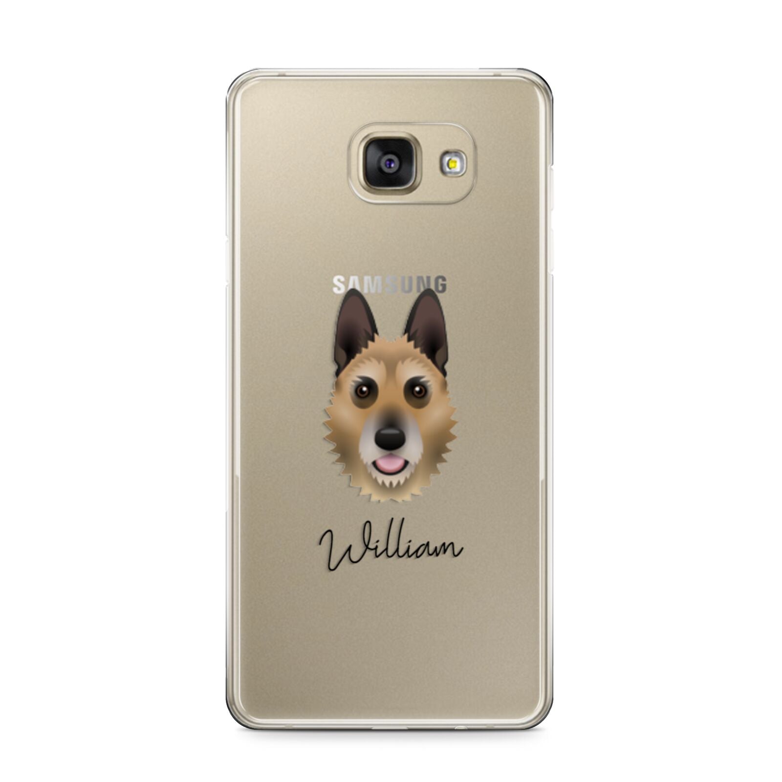 Belgian Laekenois Personalised Samsung Galaxy A9 2016 Case on gold phone