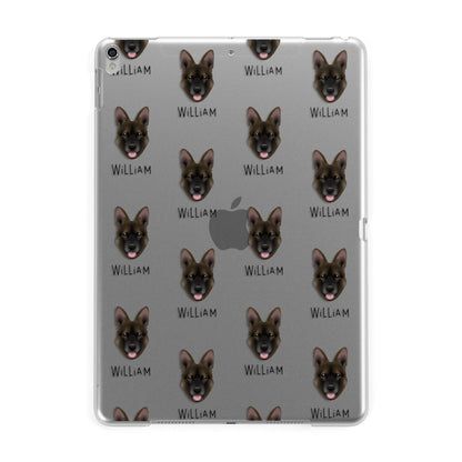 Belgian Malinois Icon with Name Apple iPad Silver Case