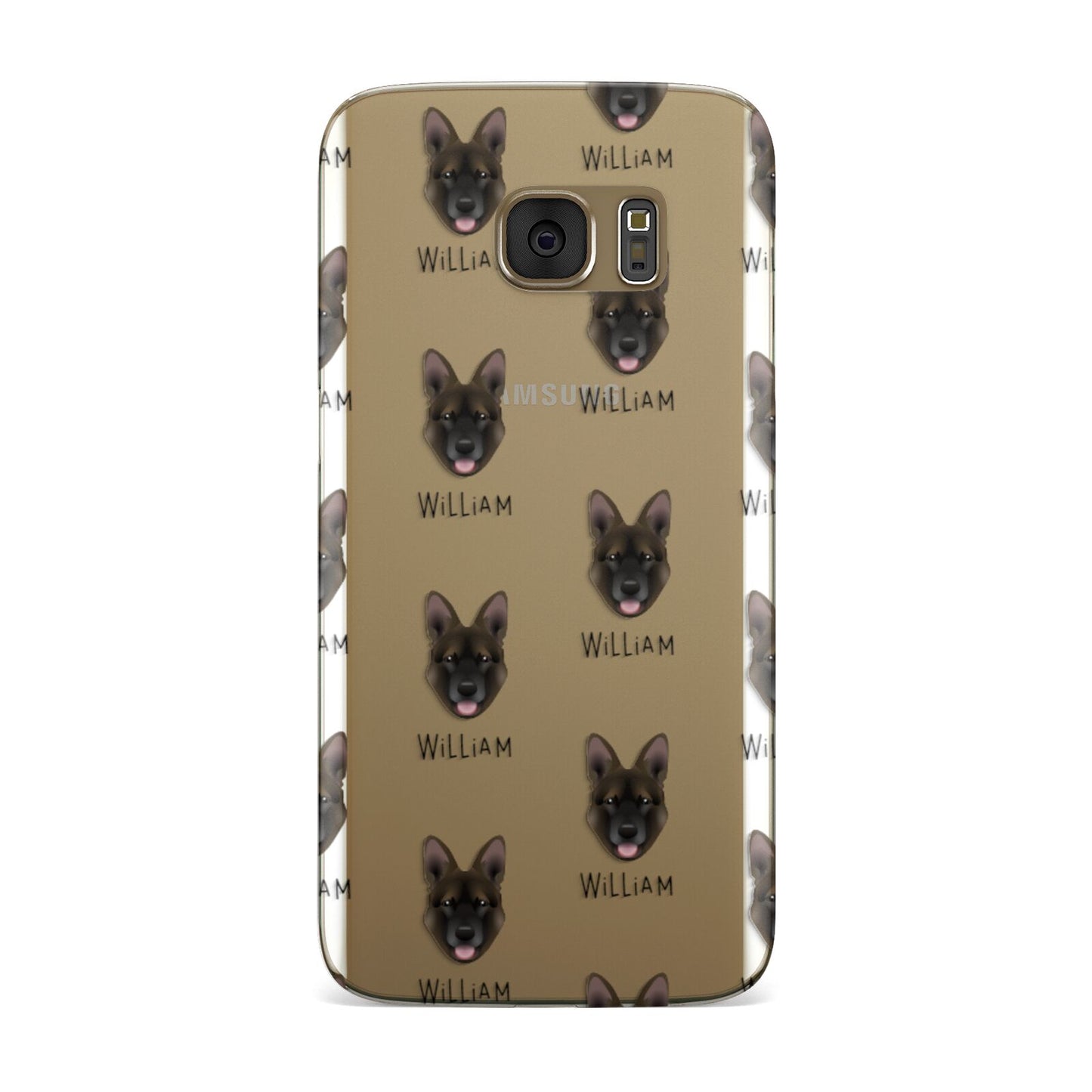 Belgian Malinois Icon with Name Samsung Galaxy Case