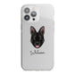 Belgian Malinois Personalised iPhone 13 Pro Max TPU Impact Case with White Edges