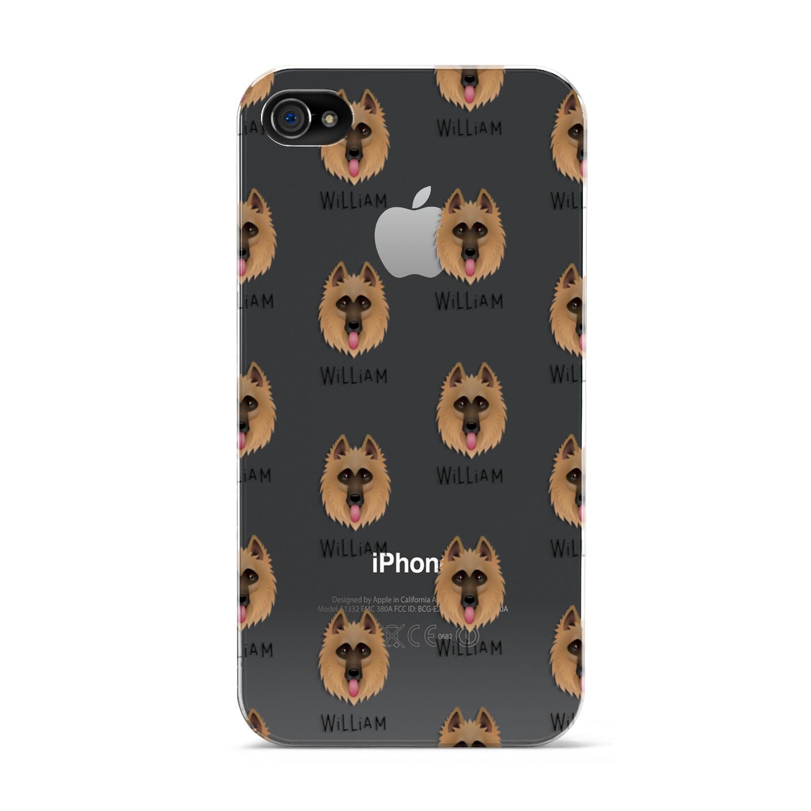 Belgian Shepherd Icon with Name Apple iPhone 4s Case