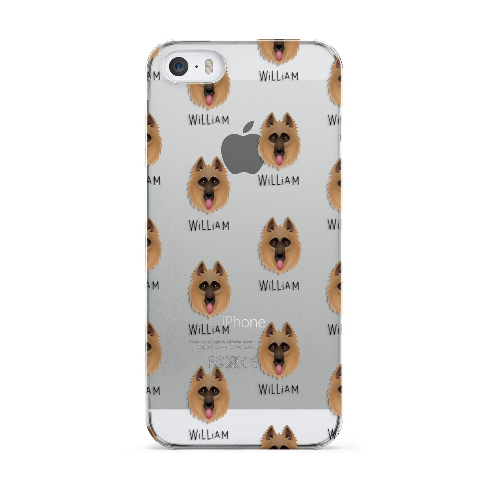 Belgian Shepherd Icon with Name Apple iPhone 5 Case