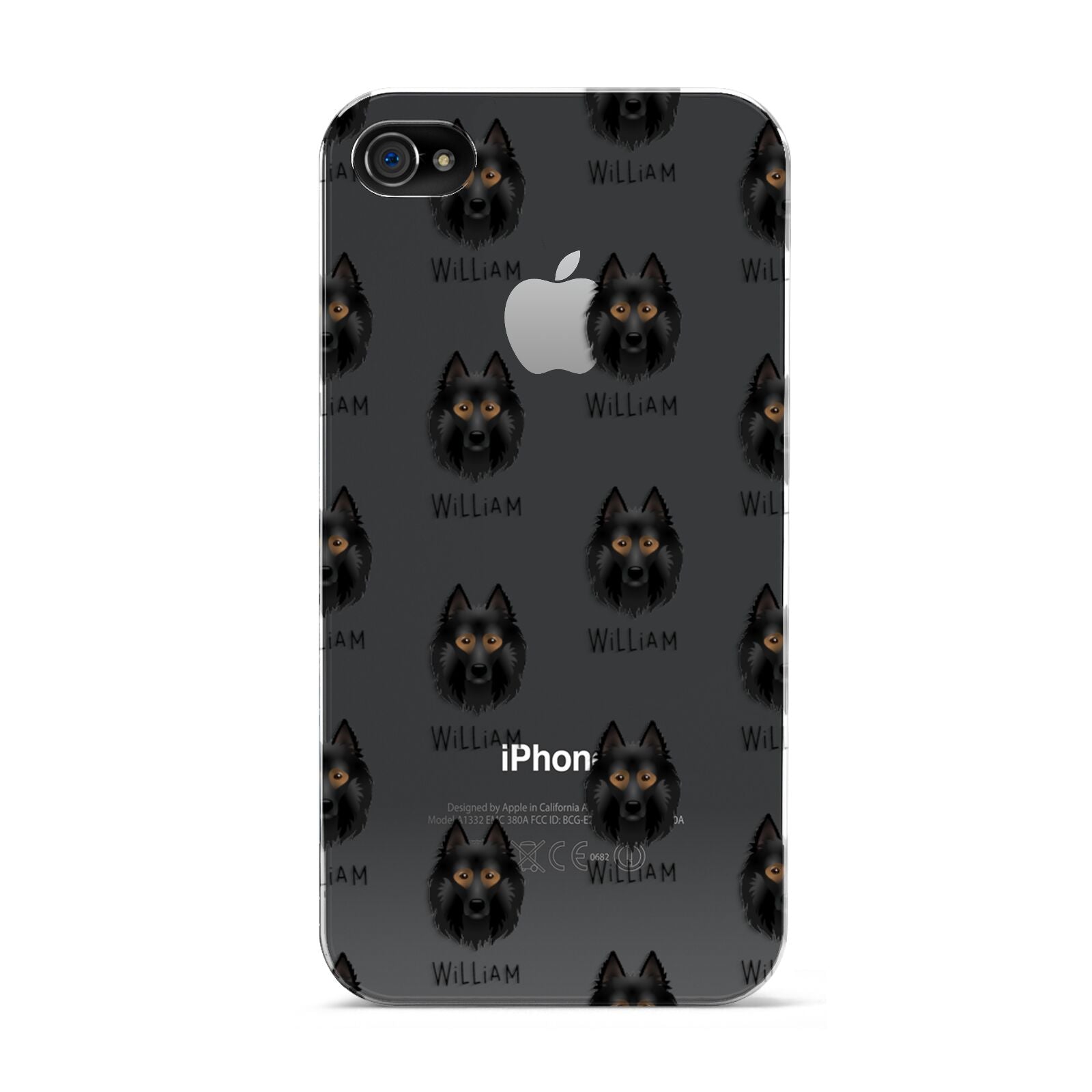 Belgian Tervuren Icon with Name Apple iPhone 4s Case