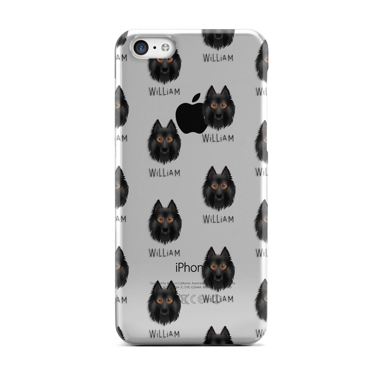 Belgian Tervuren Icon with Name Apple iPhone 5c Case