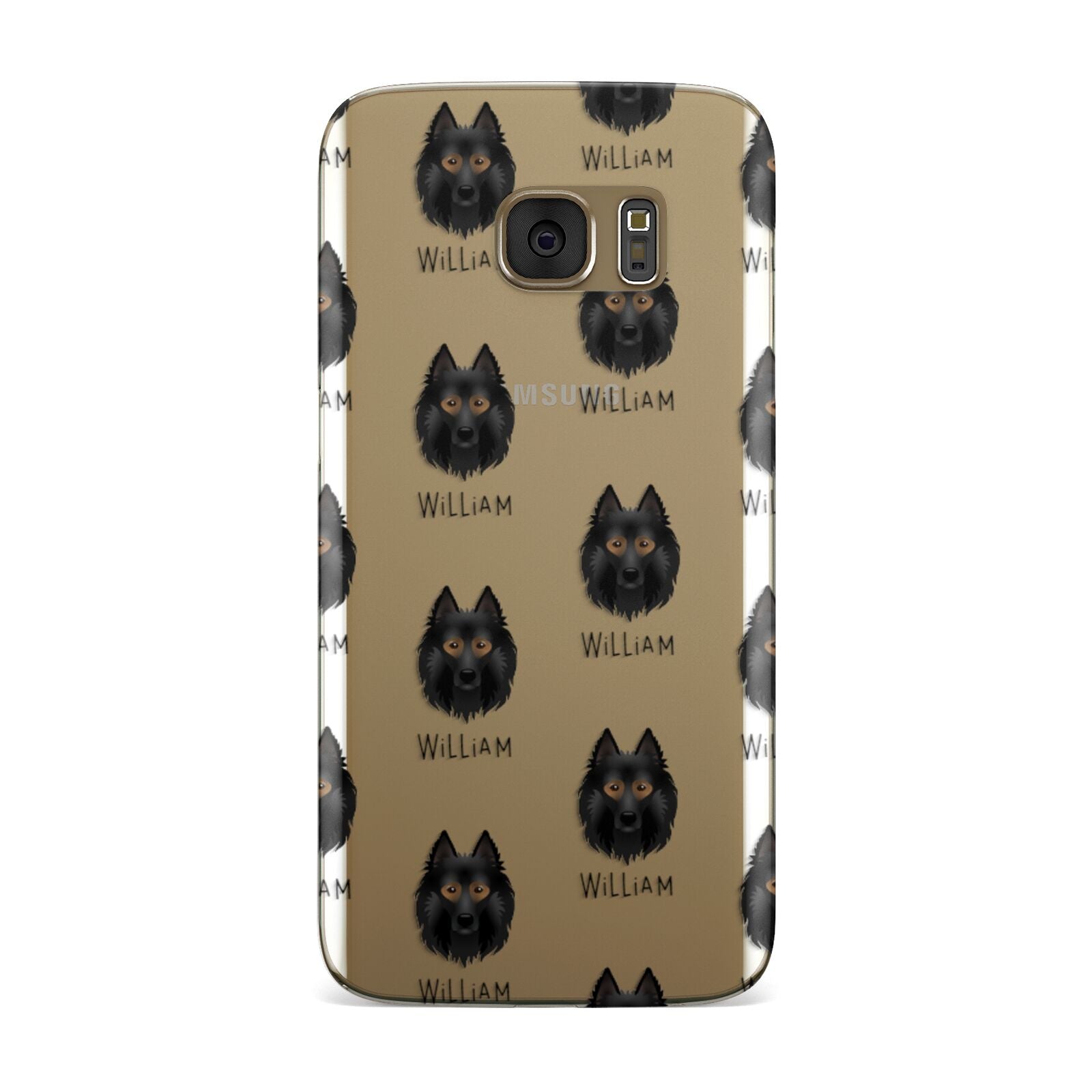 Belgian Tervuren Icon with Name Samsung Galaxy Case