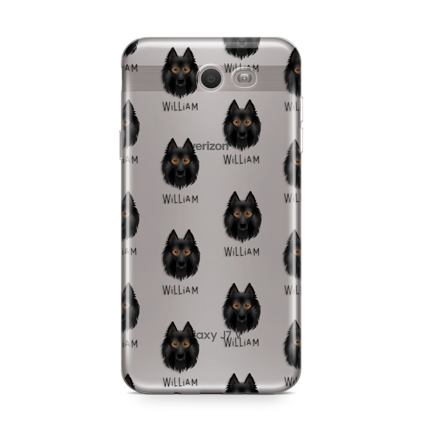 Belgian Tervuren Icon with Name Samsung Galaxy J7 2017 Case