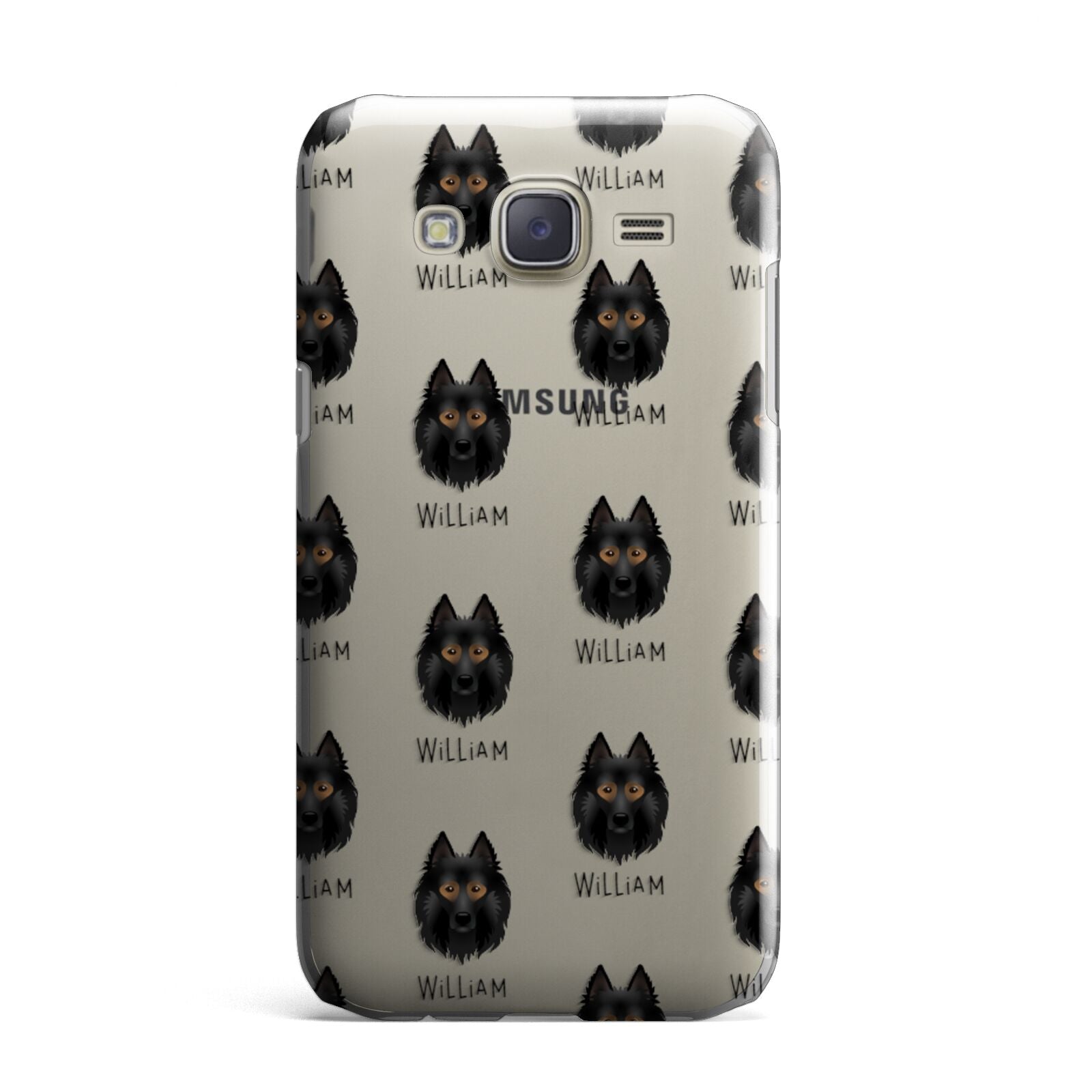 Belgian Tervuren Icon with Name Samsung Galaxy J7 Case