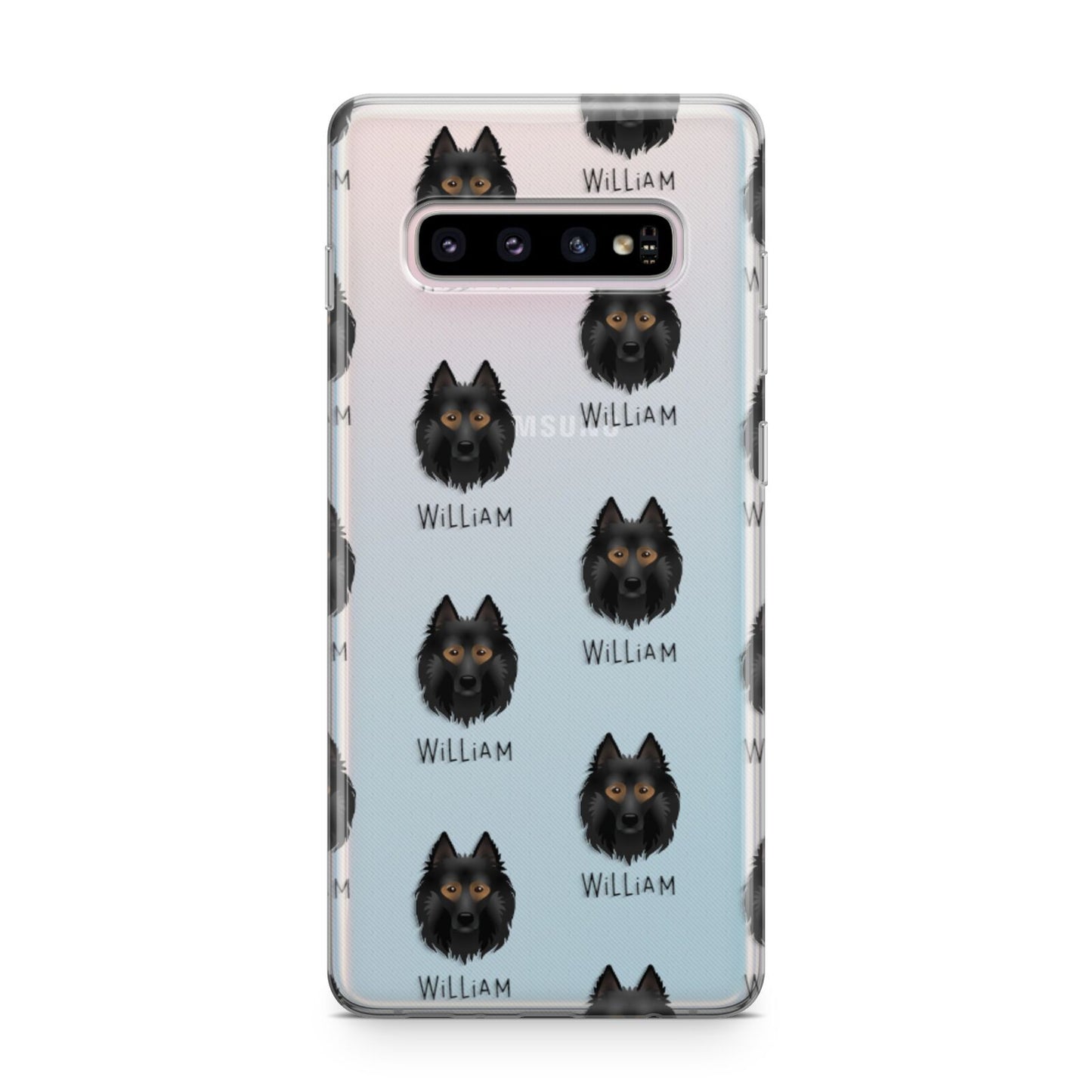 Belgian Tervuren Icon with Name Samsung Galaxy S10 Plus Case