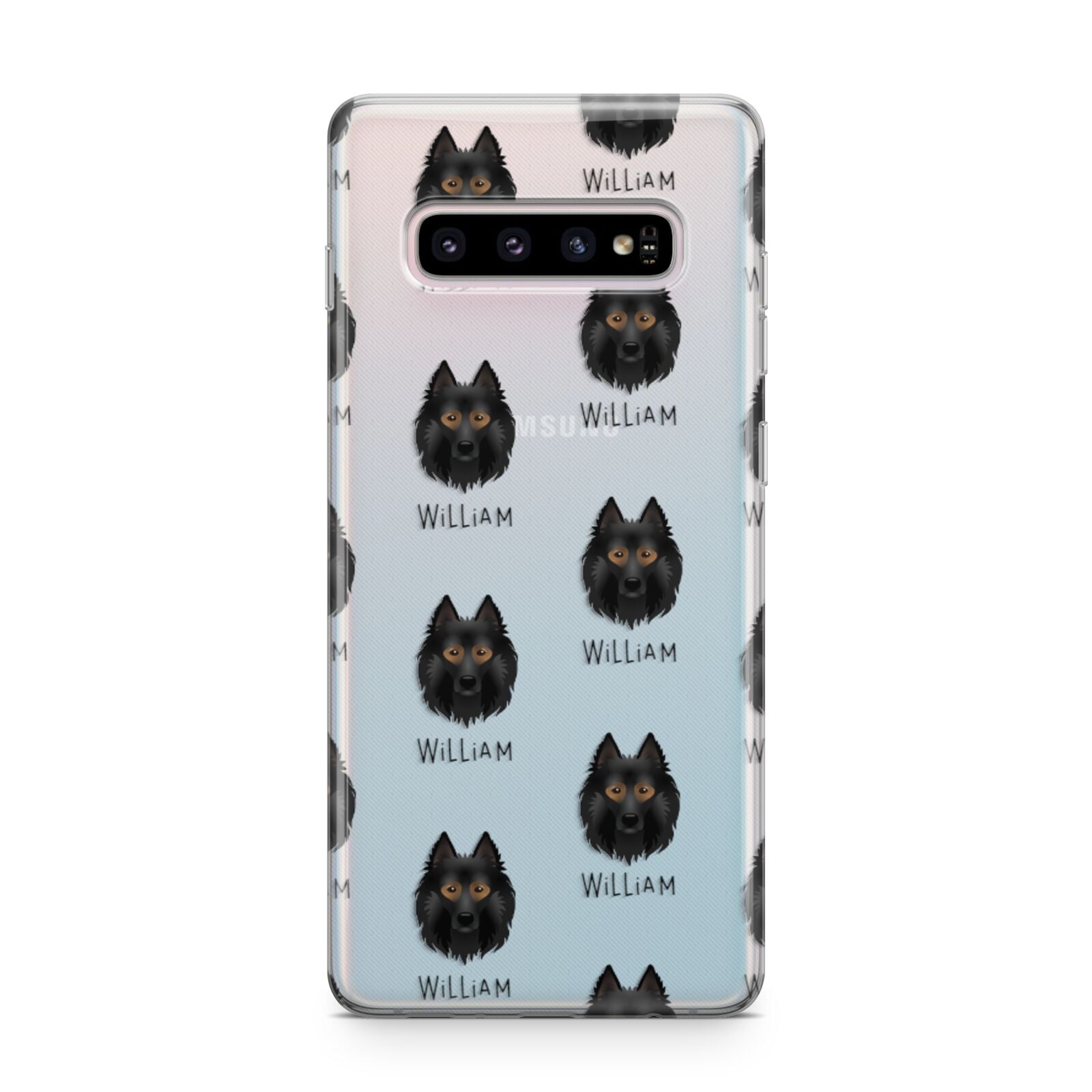 Belgian Tervuren Icon with Name Samsung Galaxy S10 Plus Case