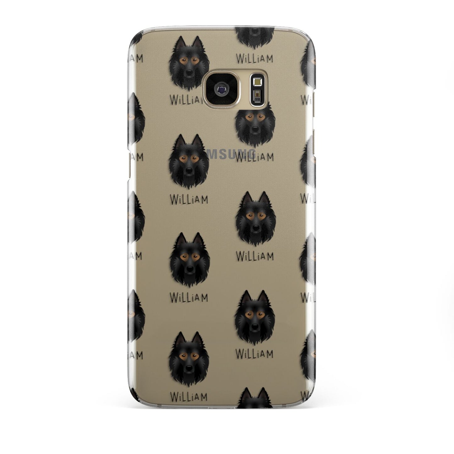 Belgian Tervuren Icon with Name Samsung Galaxy S7 Edge Case