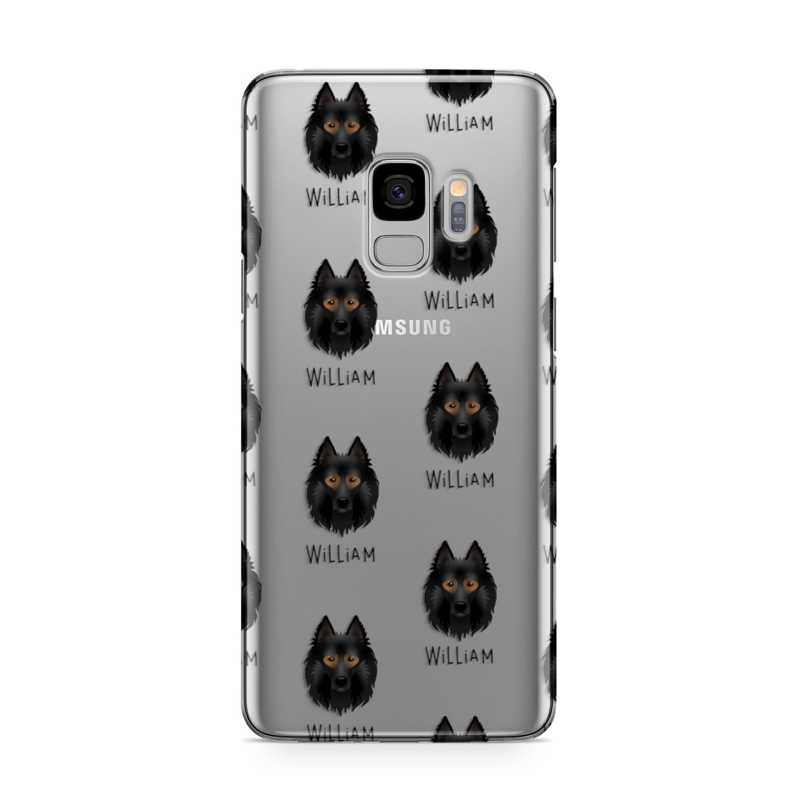 Belgian Tervuren Icon with Name Samsung Galaxy S9 Case