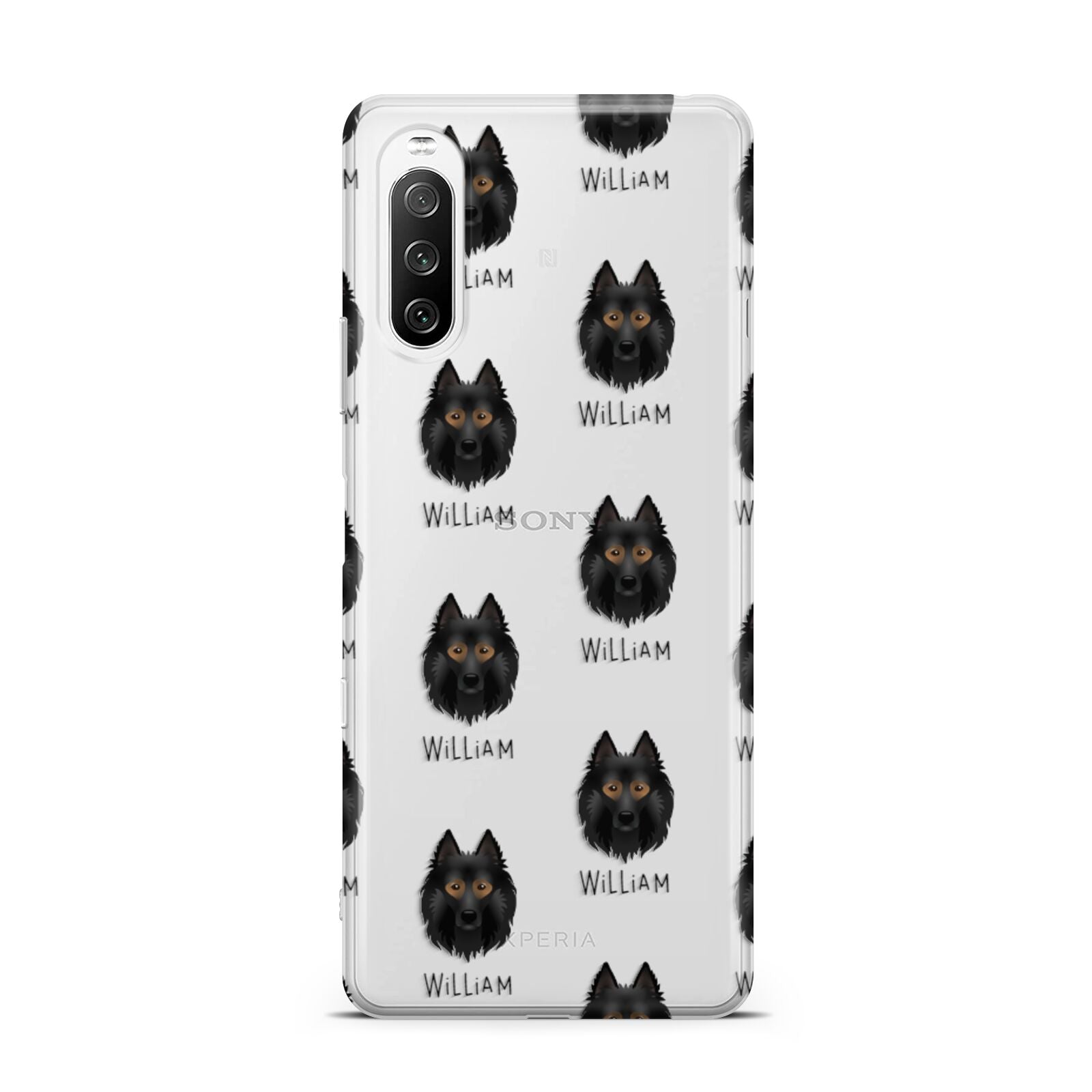 Belgian Tervuren Icon with Name Sony Xperia 10 III Case