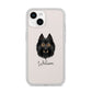 Belgian Tervuren Personalised iPhone 14 Clear Tough Case Starlight