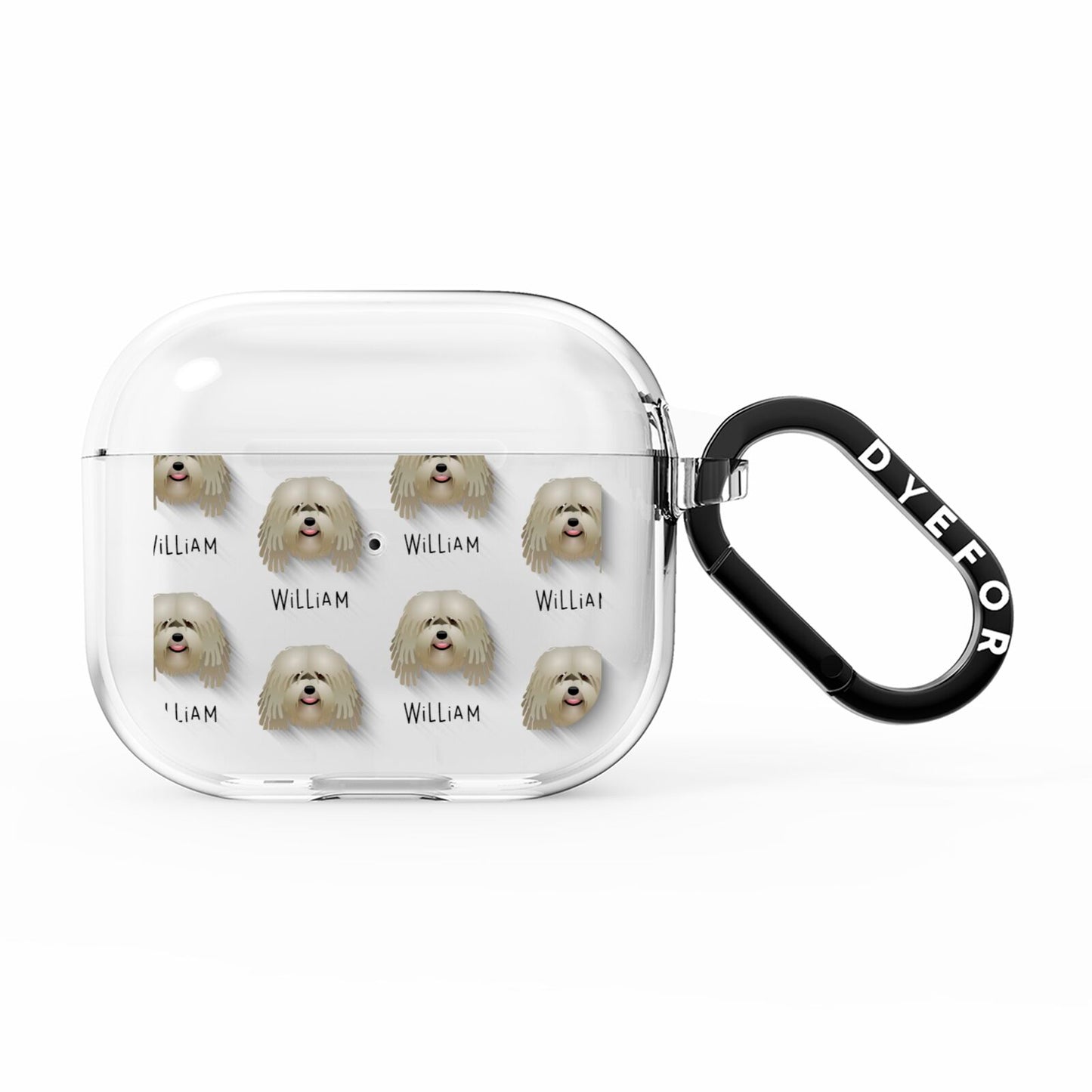 Bergamasco Icon with Name AirPods Clear Case 3rd Gen