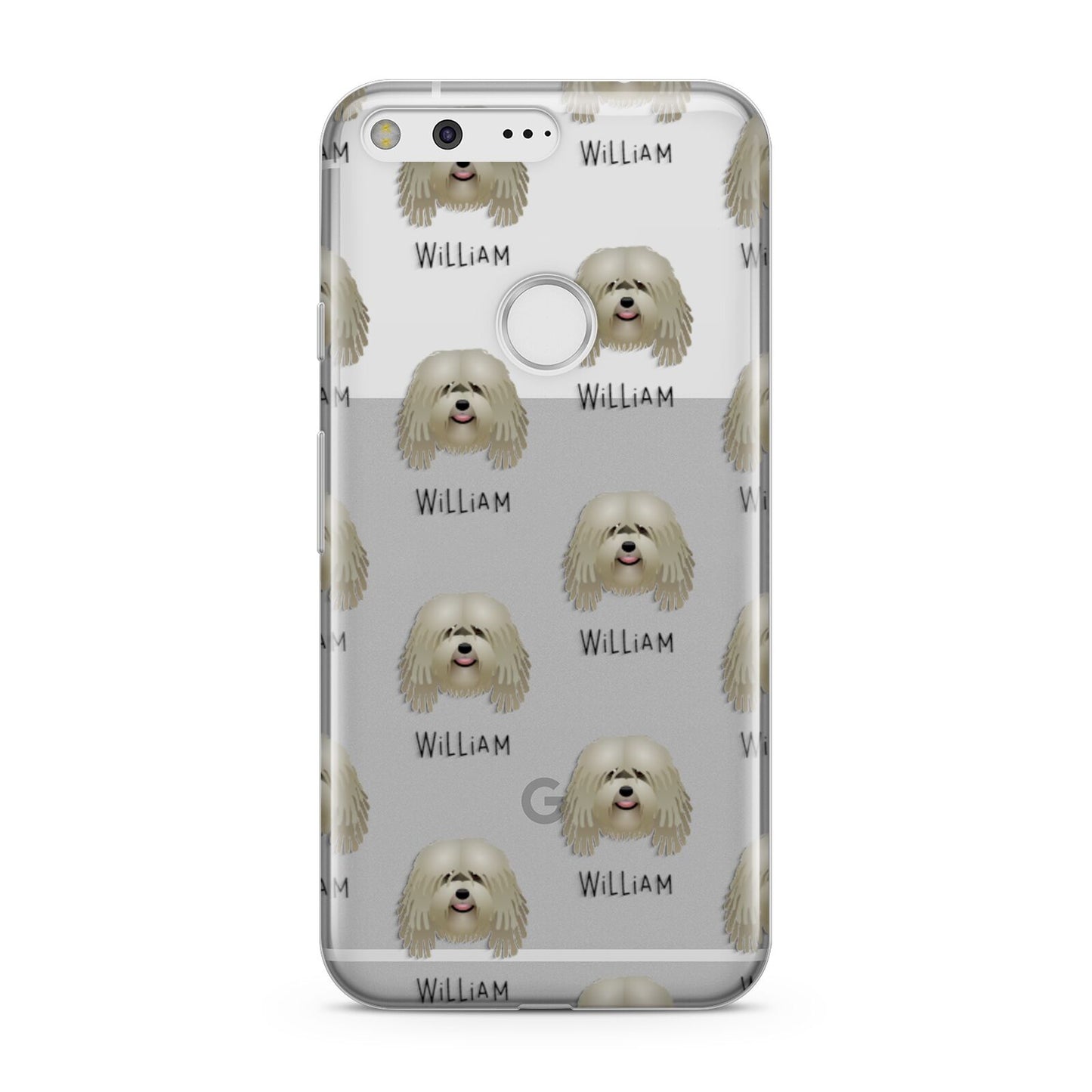 Bergamasco Icon with Name Google Pixel Case