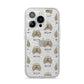 Bergamasco Icon with Name iPhone 14 Pro Glitter Tough Case Silver